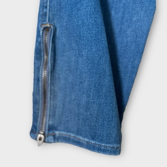 Madewell Women's Roadtripper Jeggings Denim Blue Jeans Side Ankle Zipper Size 25 - Picture 9 of 13